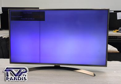 ایراد تصویر آبی و خط عمودی در تلویزیون 49uj69000